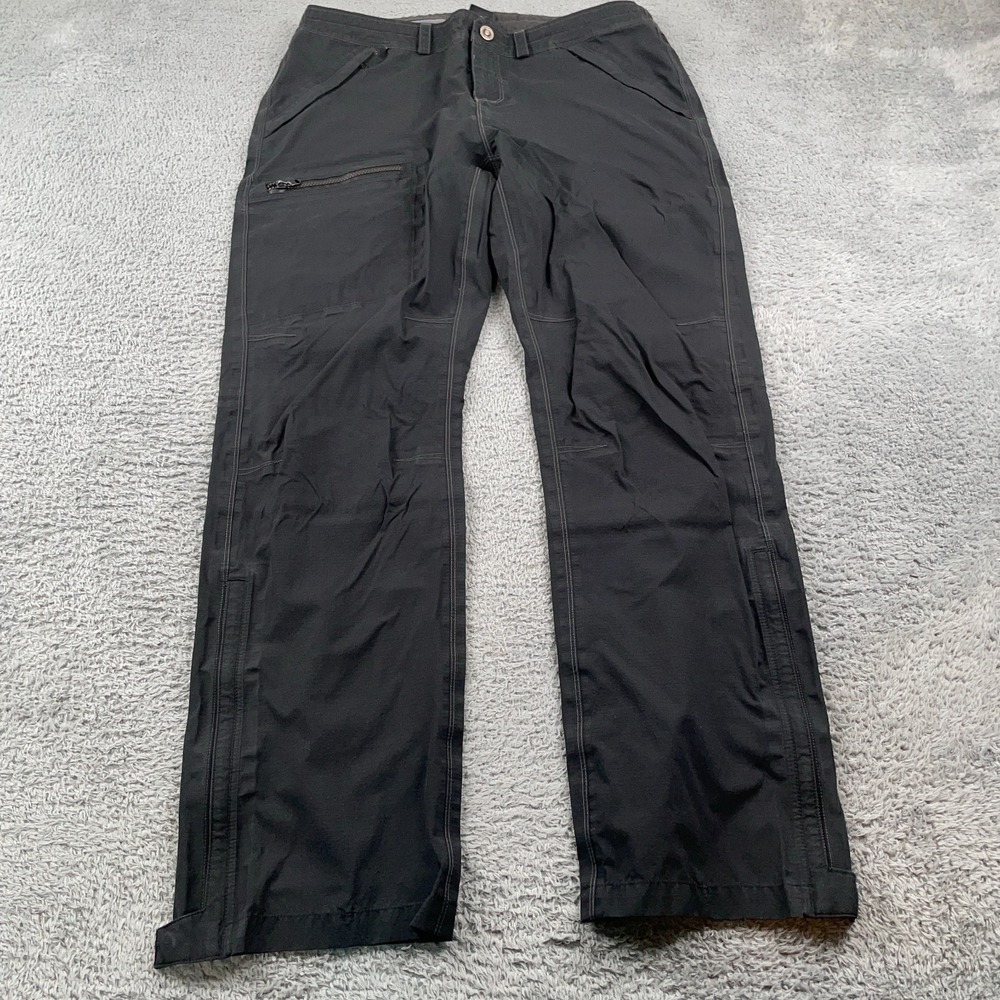 Kuhl Pants Womens 14 Black Jetsream Rain Windbreaker Hiking Camping Outdoor - Picture 2 of 12